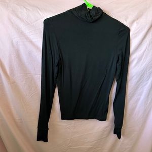American Apparel Black Turtleneck sheer top xs